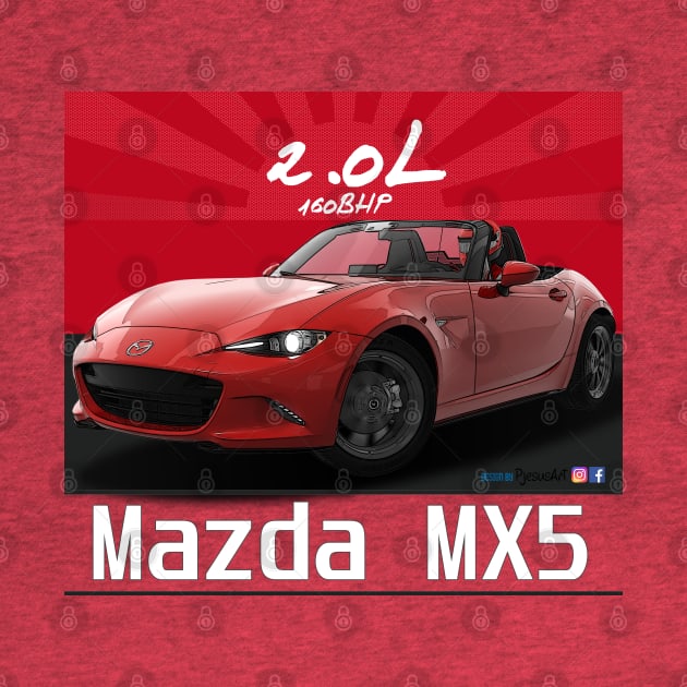 Mazda MX5 ND Red by PjesusArt